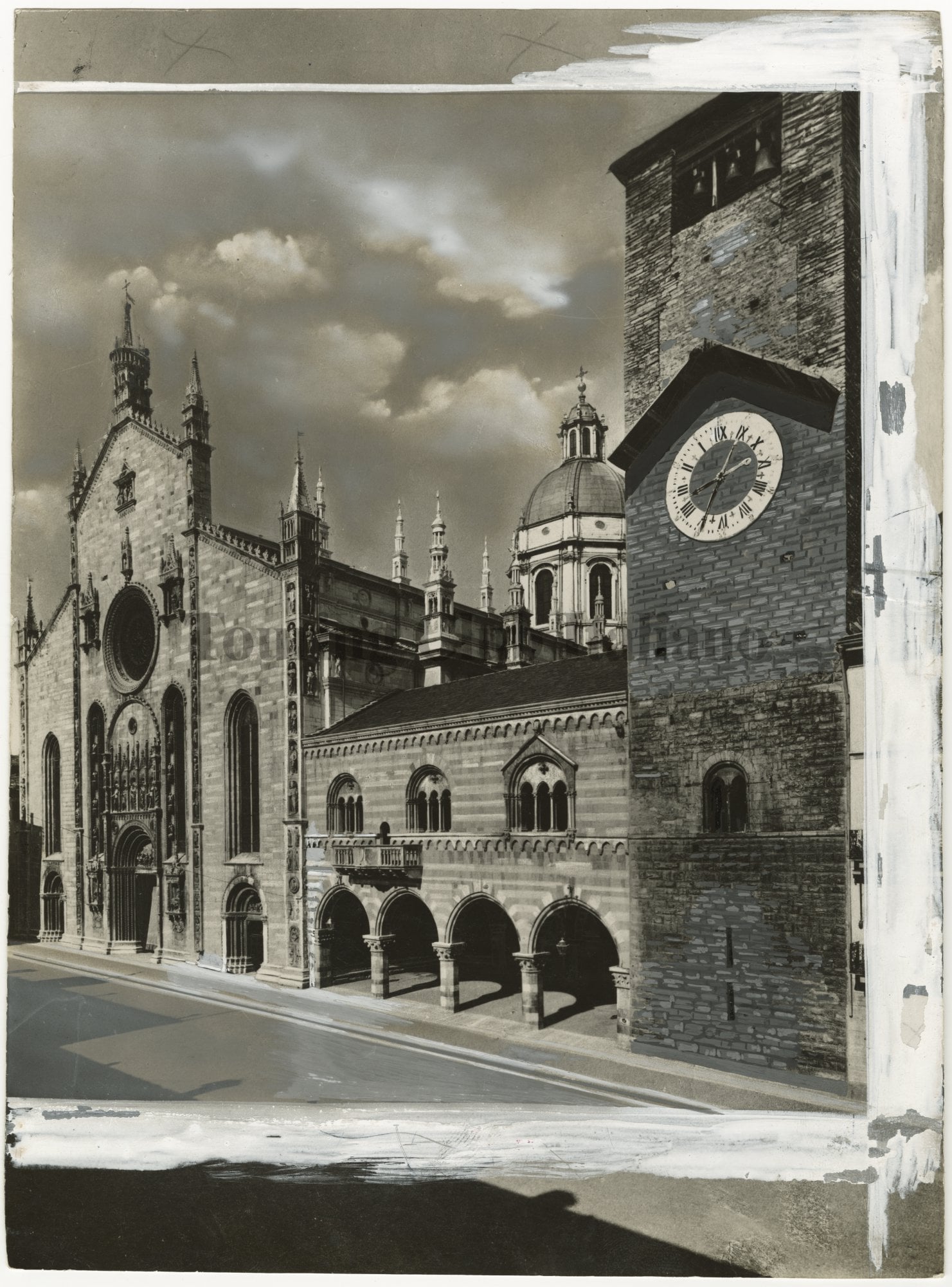 Duomo di Como, Broletto e Torre del Comune, 1920