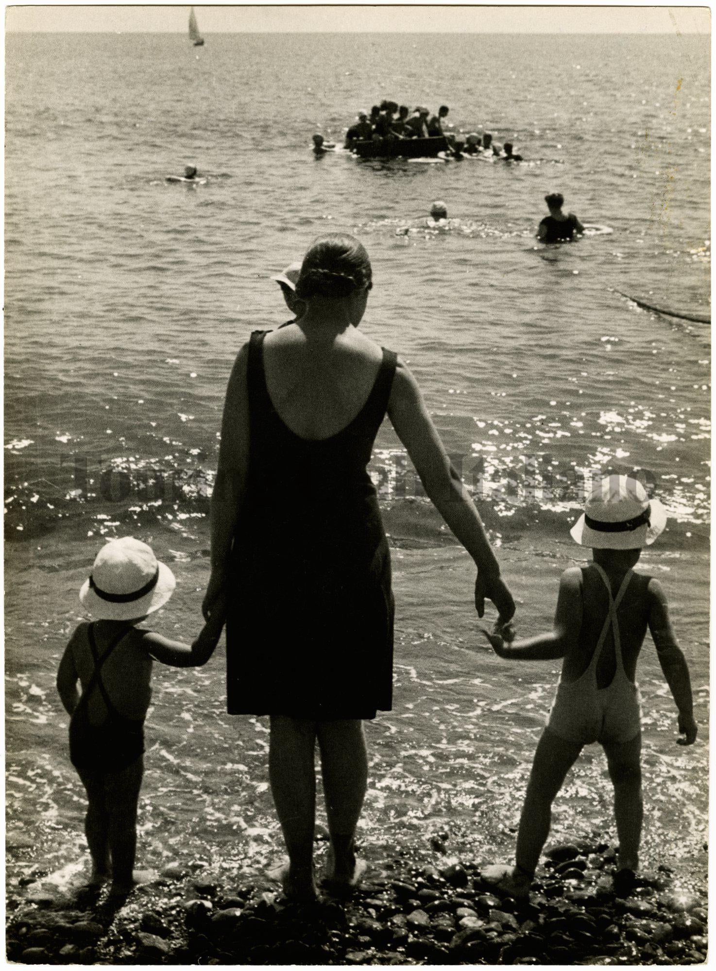 Bagnanti a Santa Margherita Ligure, ca. 1950
