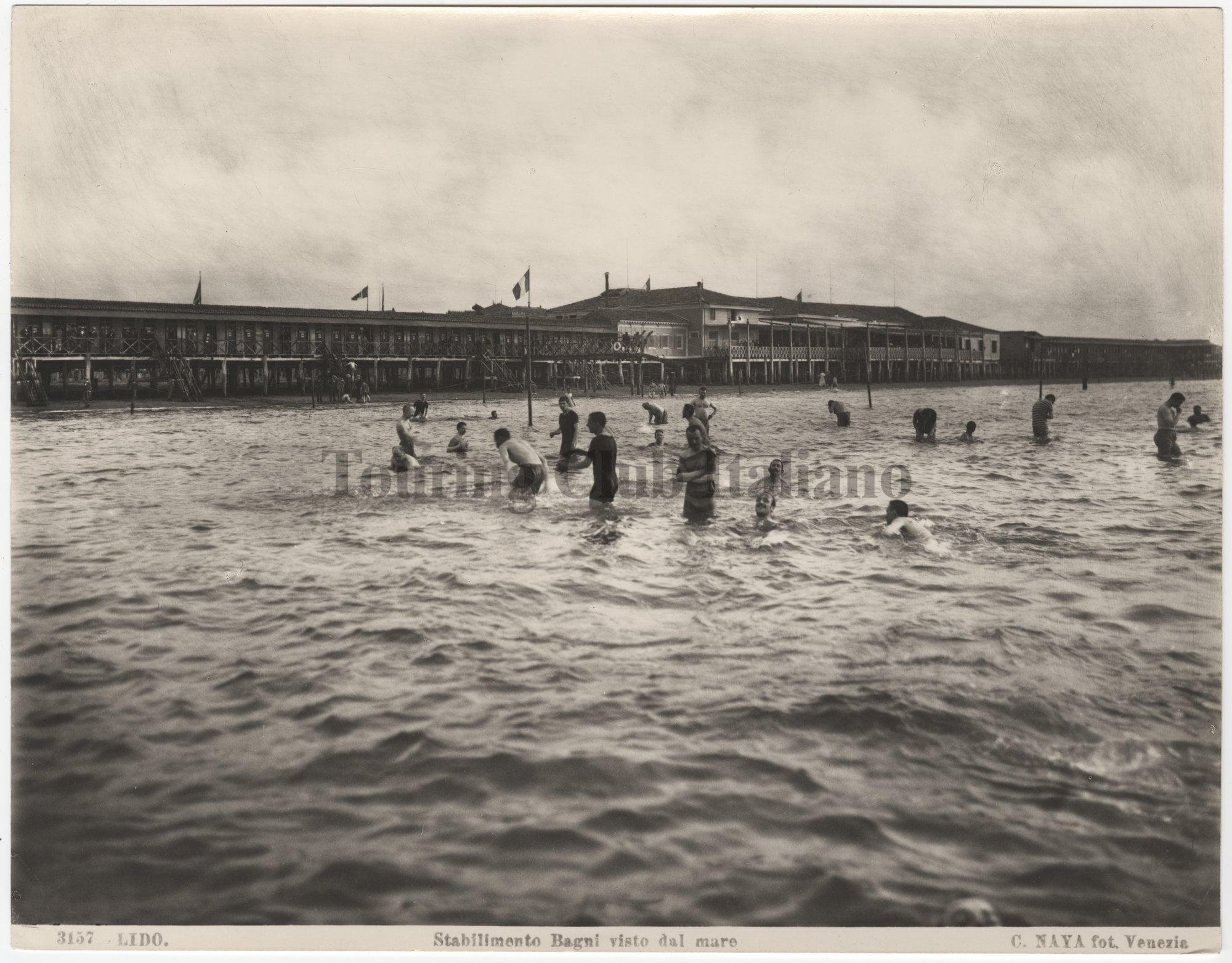 Veduta dello Stabilimento Bagni del Lido di Venezia, ca. 1930
