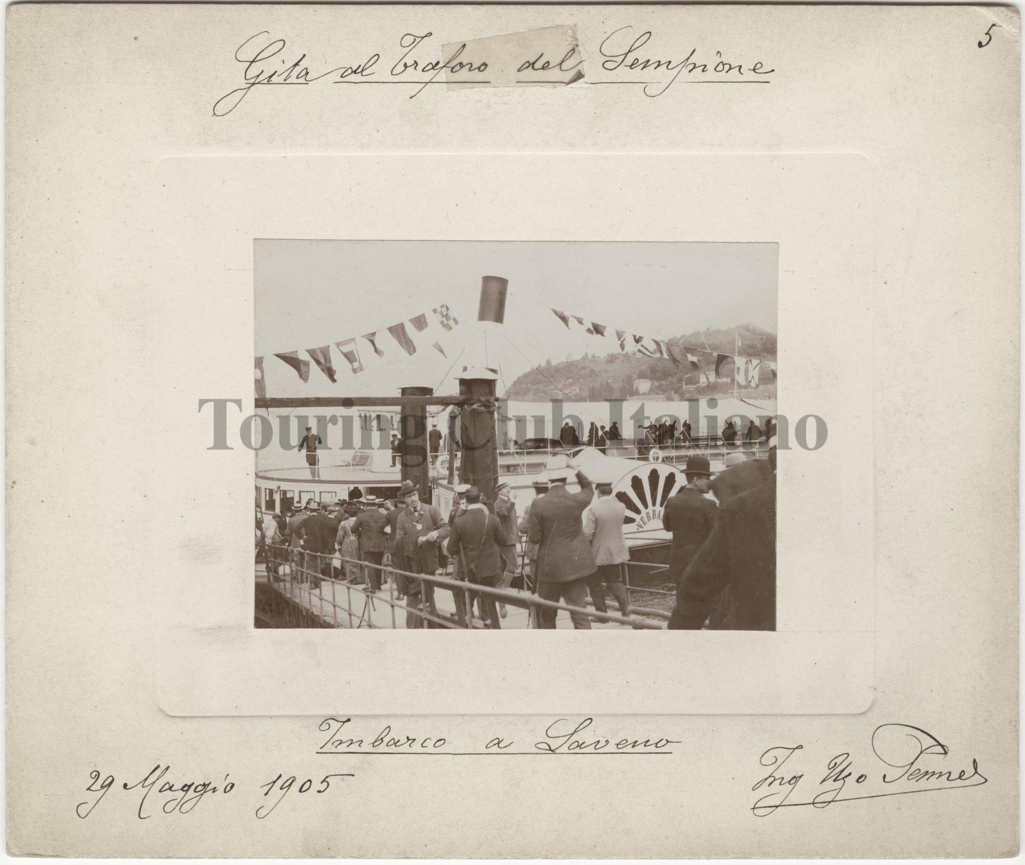 Imbarco a Laveno, 1905