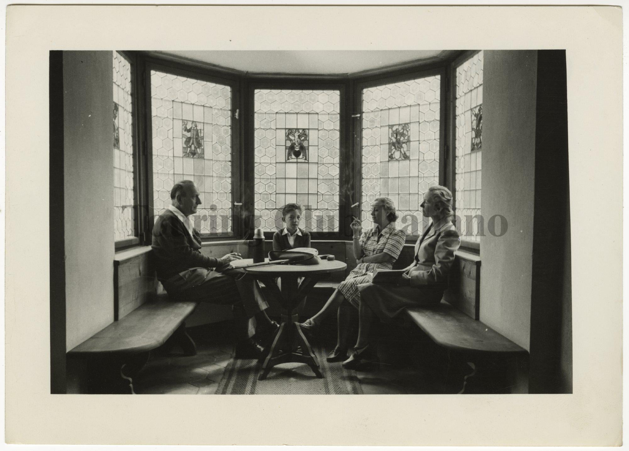 Il salotto dell'Albergo Posta di Trafoi, 1930