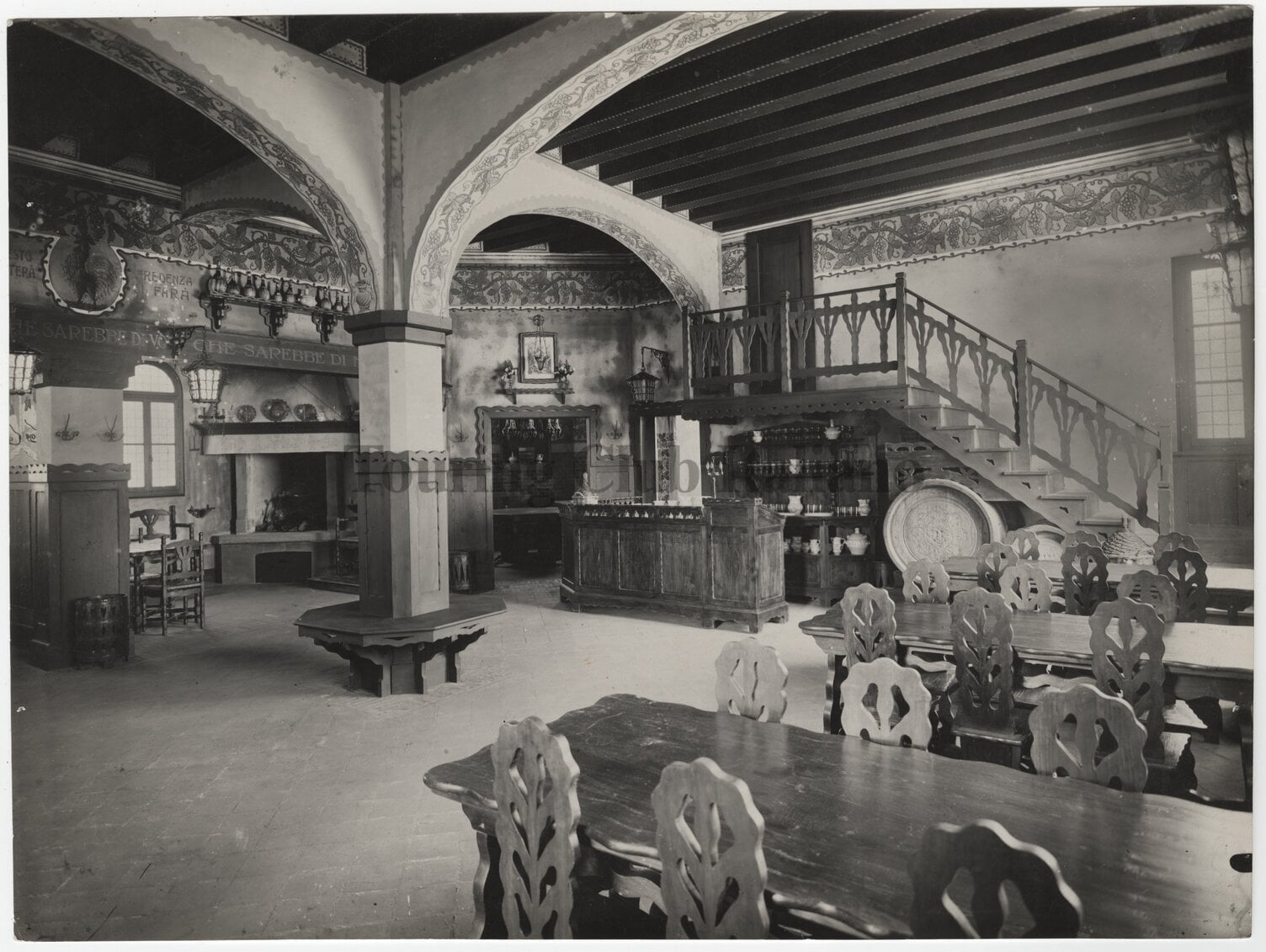 Interno della Bottega del Vino di Conegliano, 1930