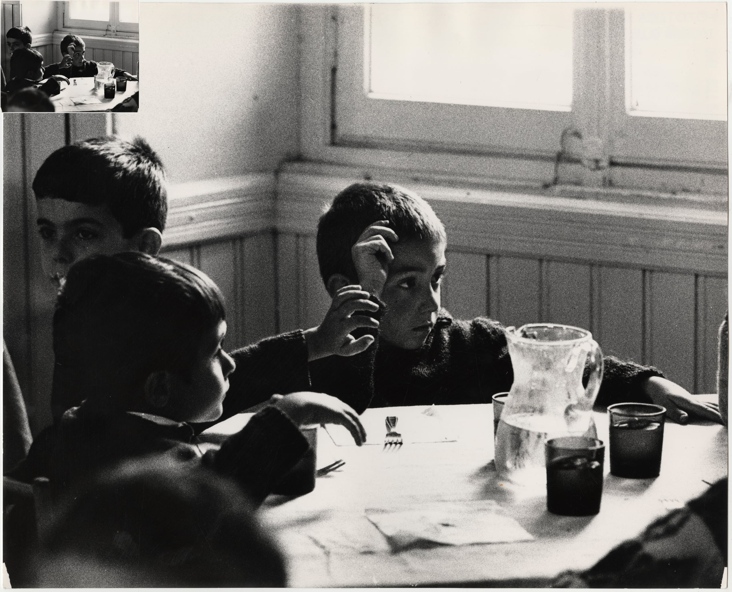 La mensa del Villaggio Alpino del Touring, 1969