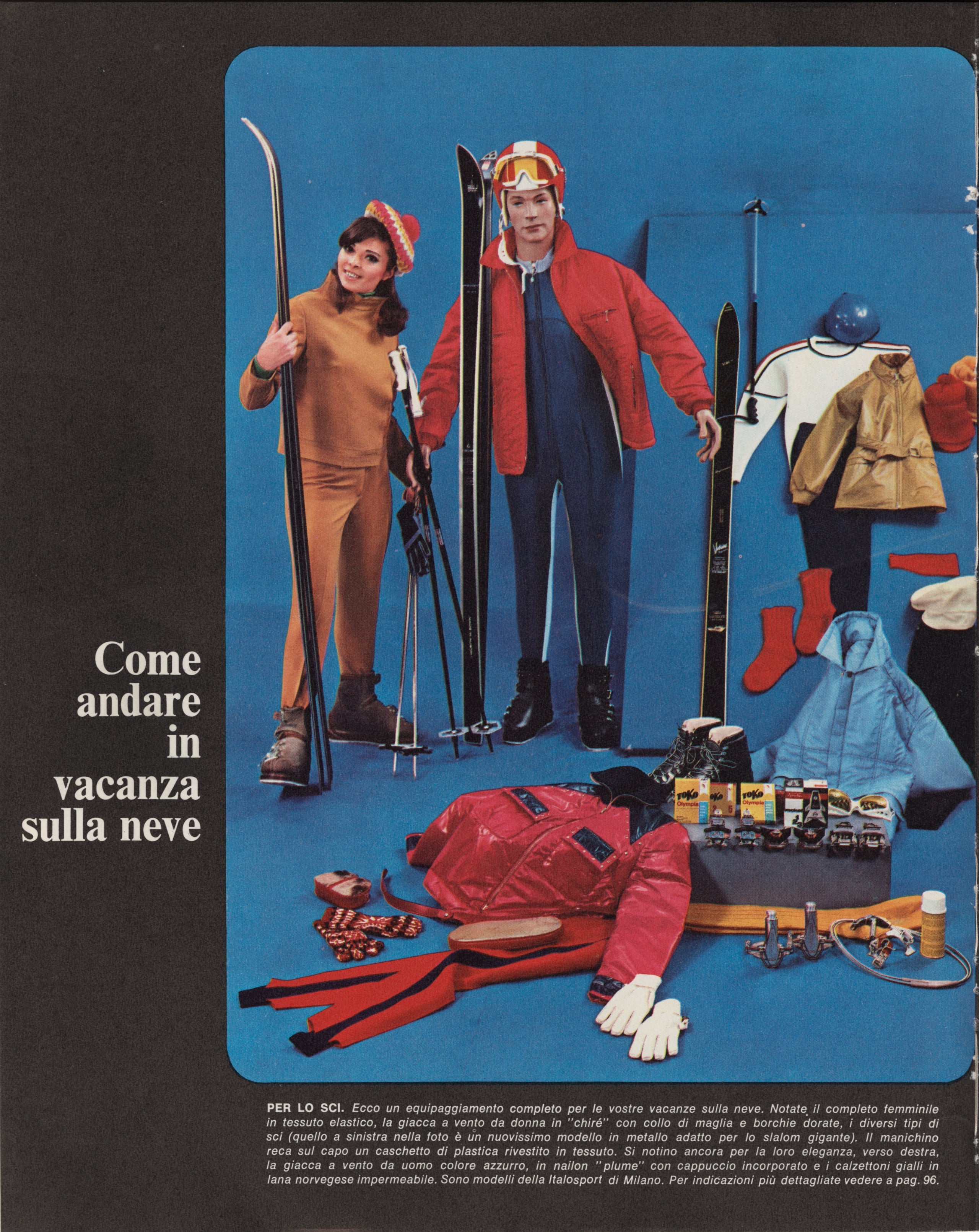 Come andare in vacanza sulla neve, Le Vie d'Italia e del mondo, gennaio 1968