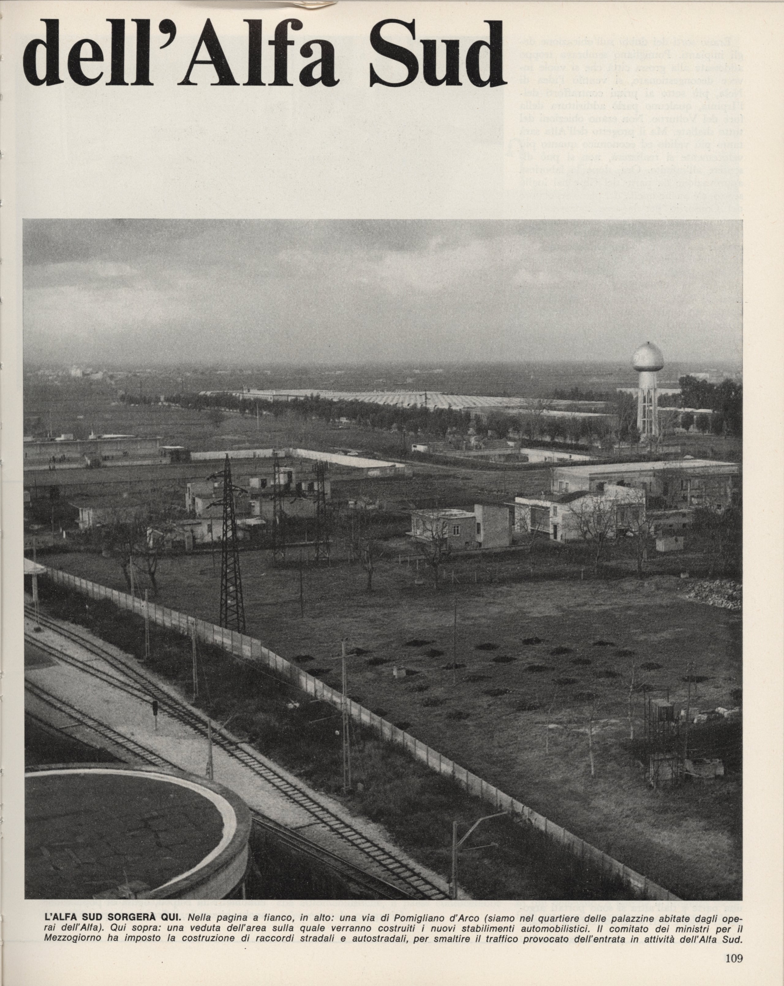 Pomigliano: il paese dell'Alfa Sud, Le Vie d'Italia e del mondo, febbraio 1968, pp. 108-111
