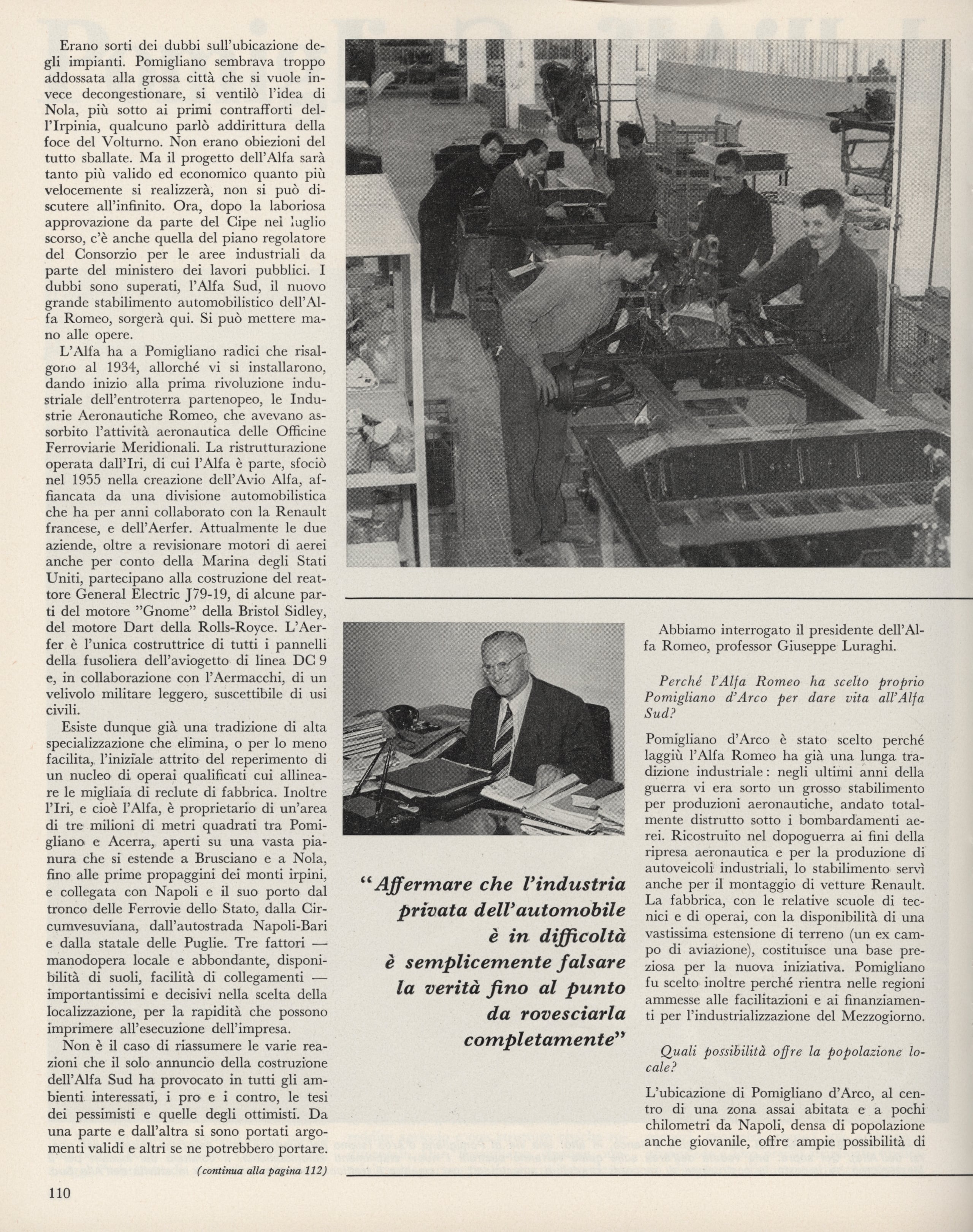 Pomigliano: il paese dell'Alfa Sud, Le Vie d'Italia e del mondo, febbraio 1968, pp. 108-111