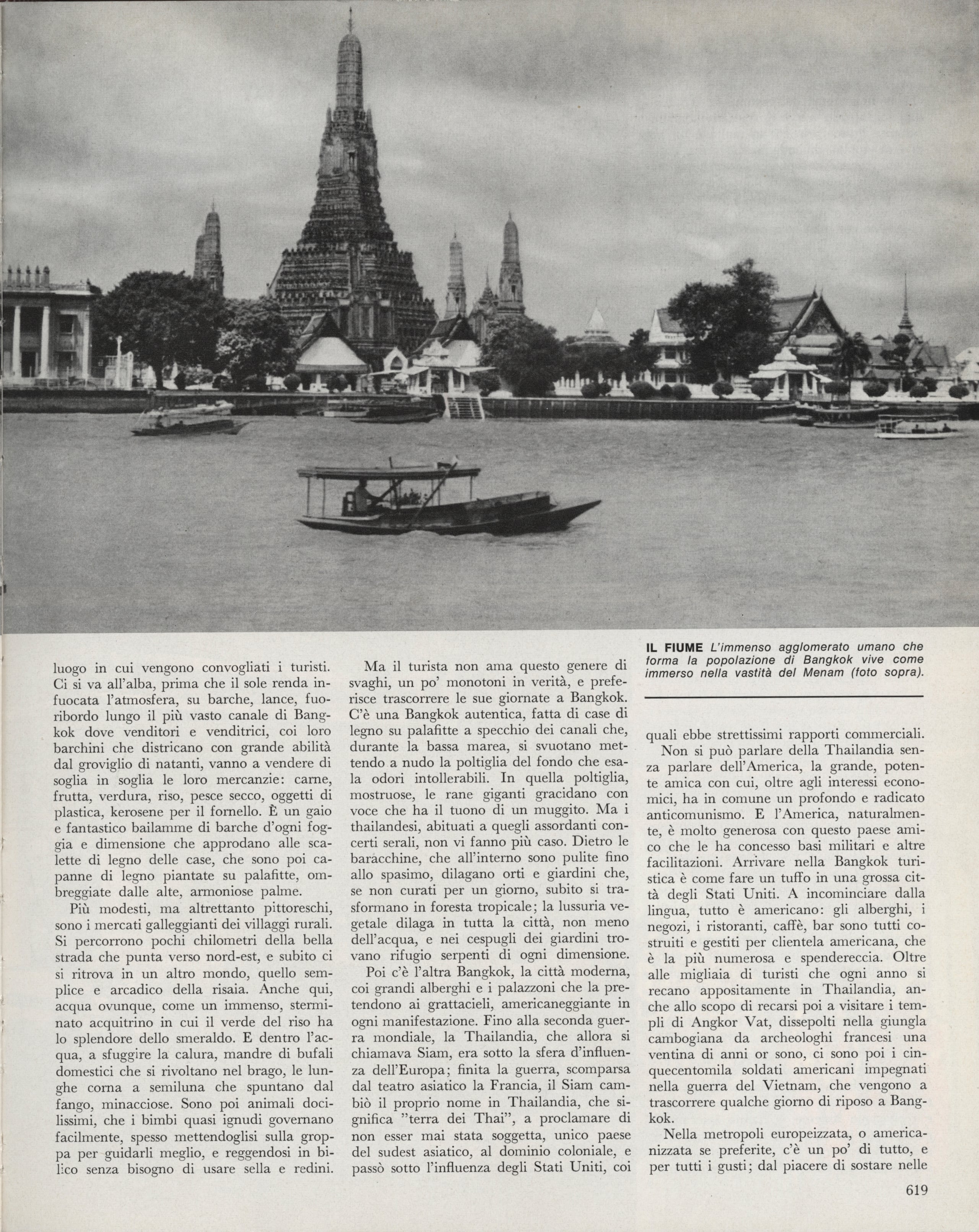 Bangkok: una città incredibile, Le Vie d'Italia e del mondo, luglio 1968, pp. 616-621