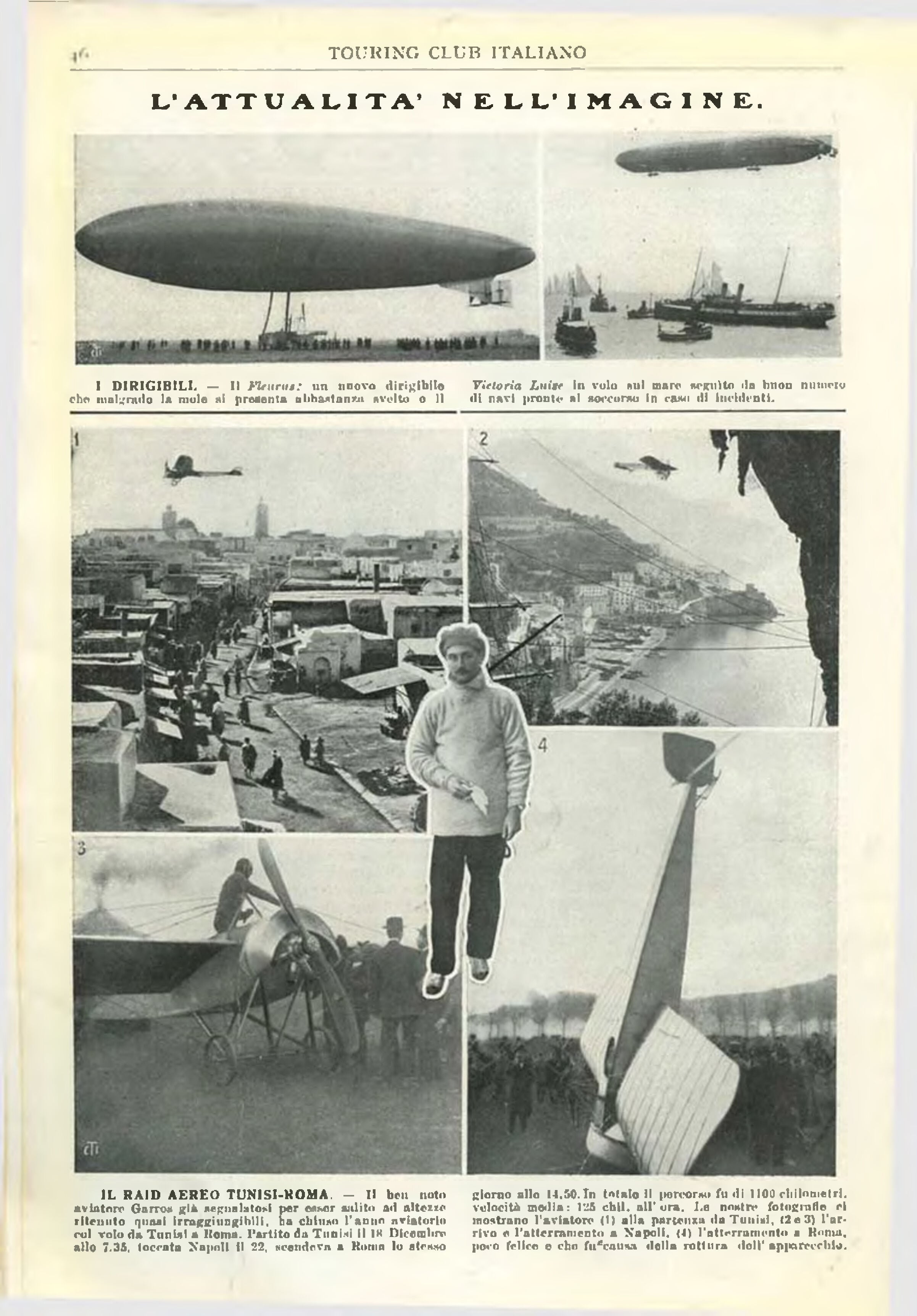 La rubrica "Attualità nell'immagine", Rivista Mensile, febbraio 1913