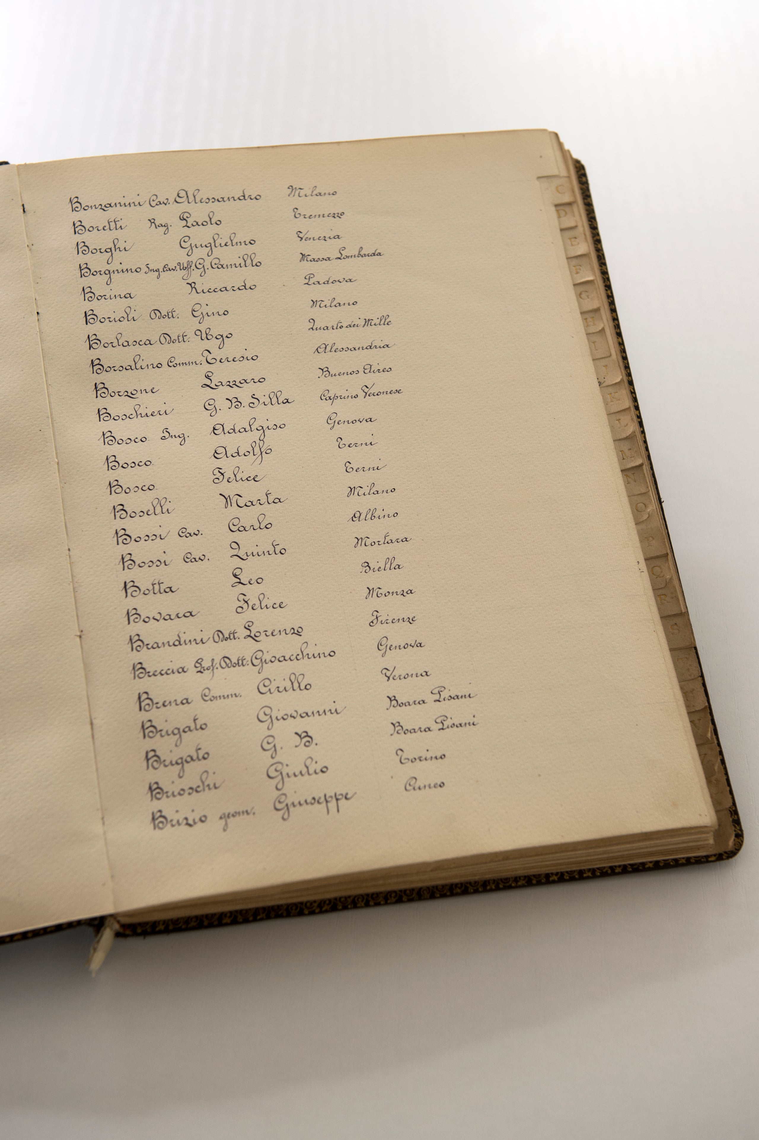 La firma di Teresio Borsalino