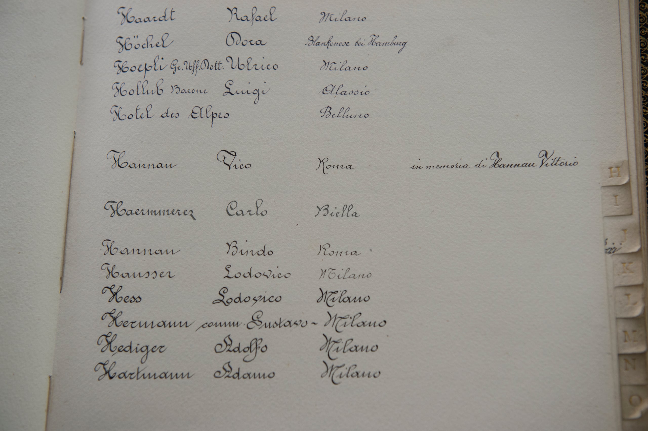 La firma di Ulrico Hoepli