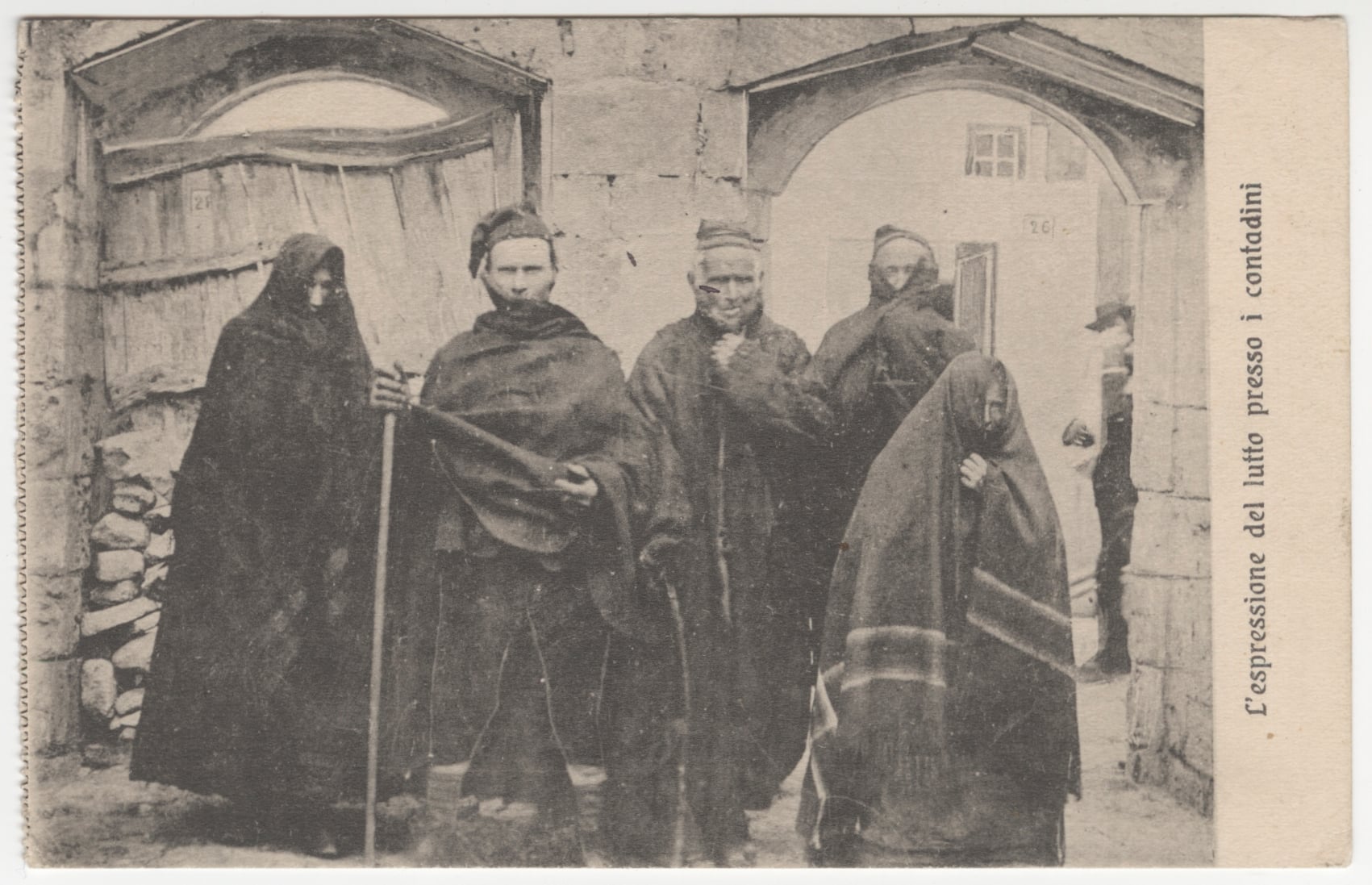 L'espressione del lutto presso i contadini, ca. 1920