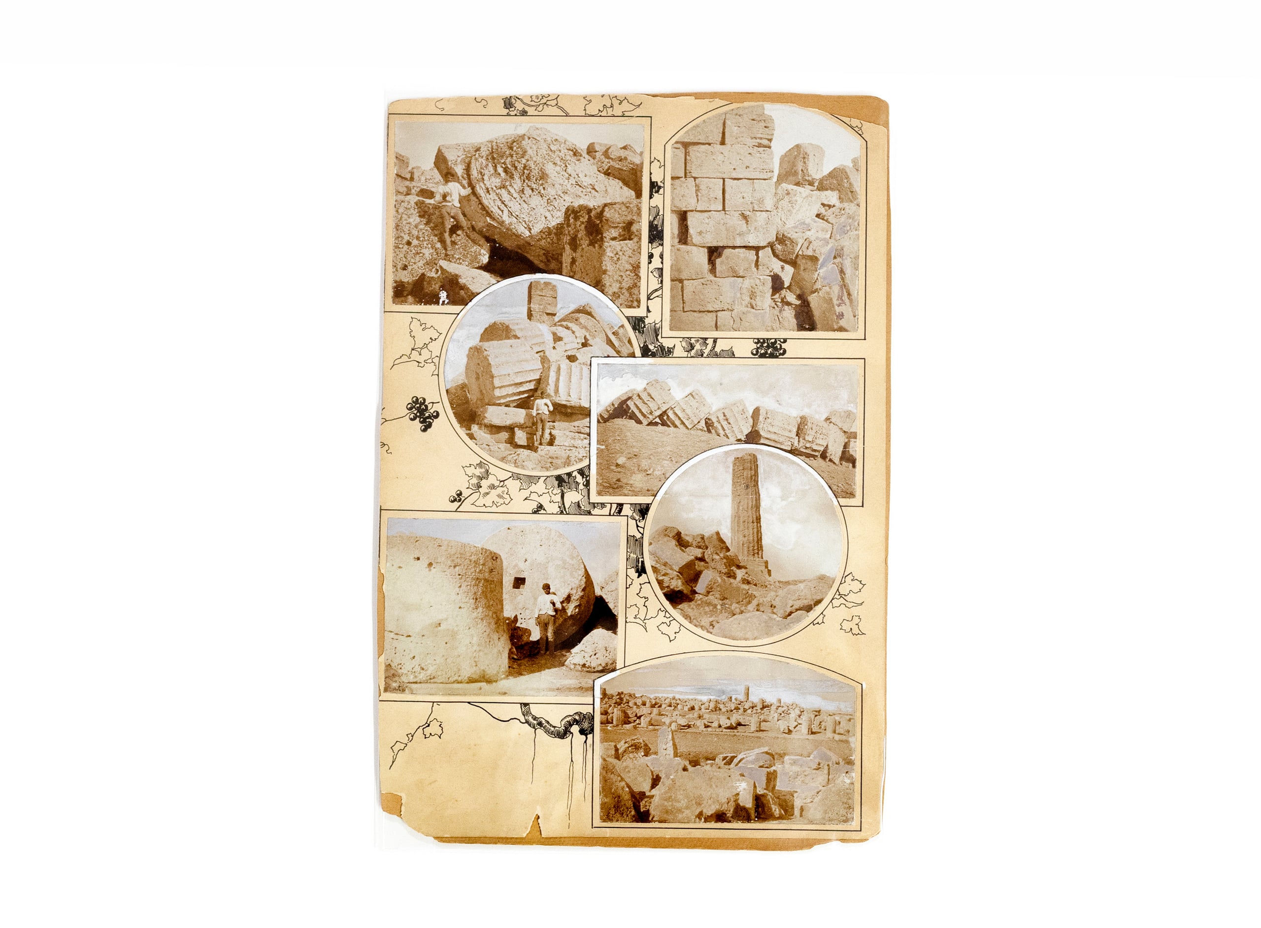 Le rovine di Selinunte, 1900 - una composizione di Luigi Vittorio Bertarelli, fondatore del TCI