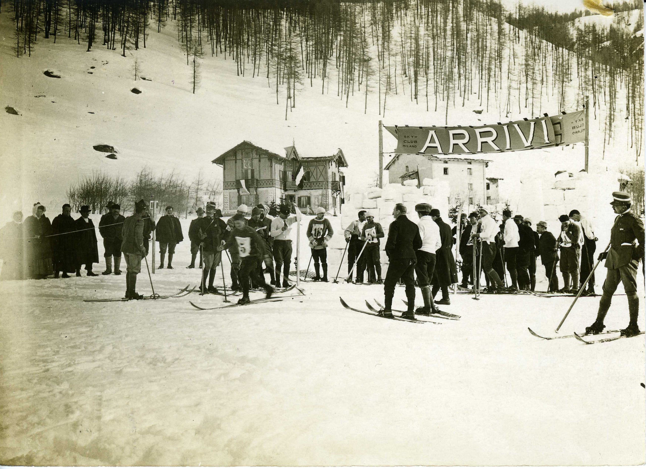 La settimana bianca del TCI a Madesimo, nel 1911