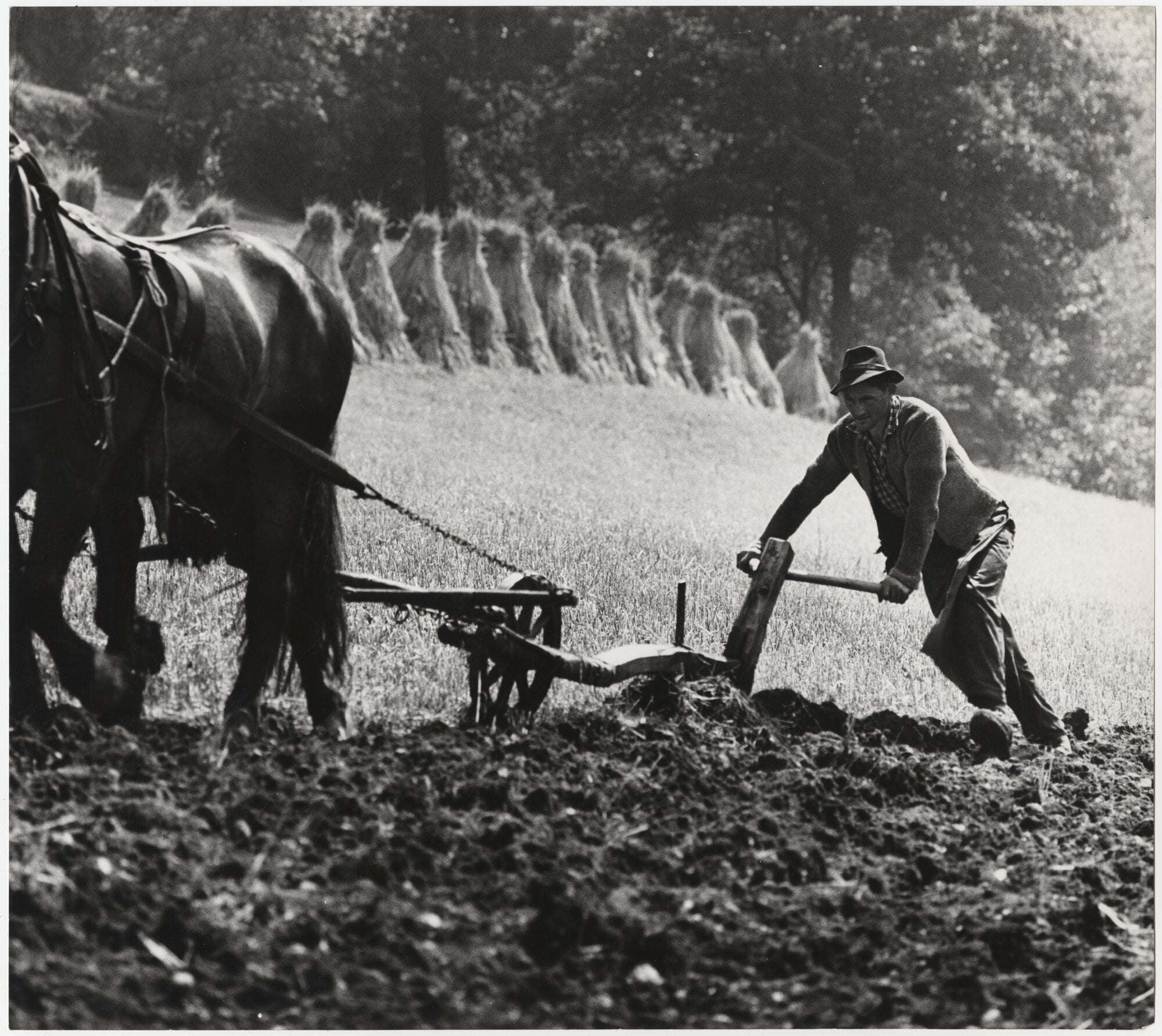 Contadino che ara presso Laion, 1968